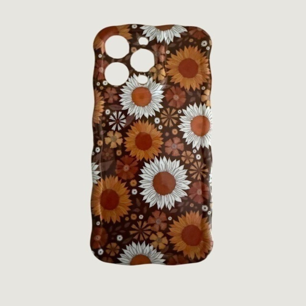 iPhone 14 Pro Max Harvest Sunflowers Wavy Luxe MagSafe Case--Fancy Bands Brand
